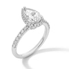 Thumbnail Image 3 of 1.95 CT. T.W. Pear-Shaped Certified Lab-Grown Diamond Frame Engagement Ring in 14K White Gold (F/VS2)