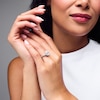 Thumbnail Image 2 of Emmy London 2.30 CT. T.W. Pear-Shaped Certified Lab-Grown Diamond Frame Engagement Ring in 18K White Gold (F/VS2)