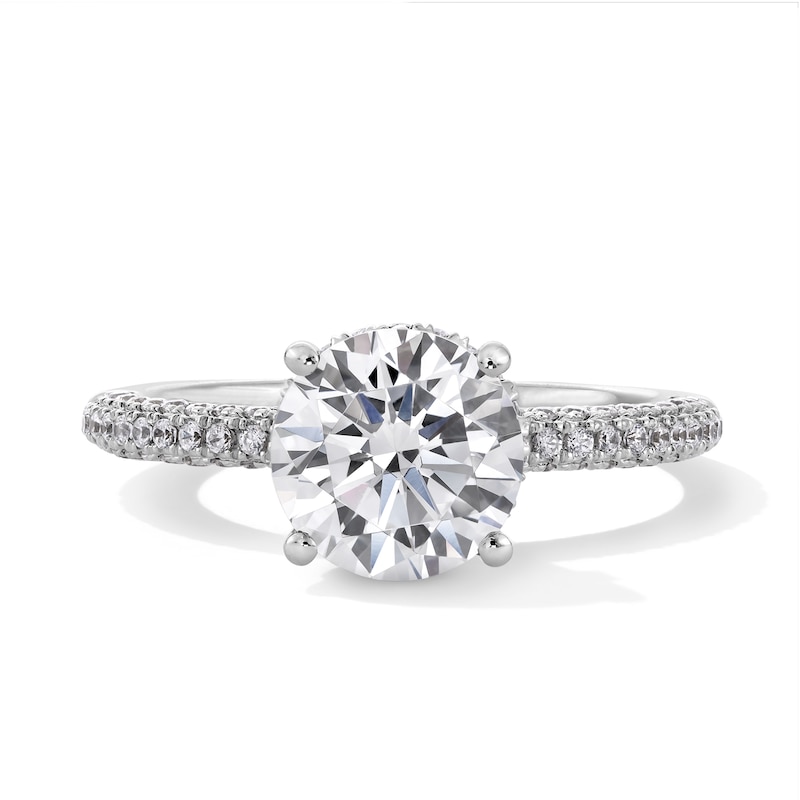 Main Image 1 of Emmy London 2.50 CT. T.W. Certified Lab-Grown Diamond Engagement Ring in 18K White Gold (F/VS2)