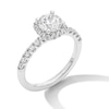 Thumbnail Image 3 of 1.50 CT. T.W. Certified Lab-Grown Diamond Cushion Frame Engagement Ring in 14K White Gold (F/VS2)