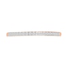 Thumbnail Image 5 of 0.95 CT. T.W. Oval-Shaped Multi-Diamond Swirl Frame Triple Row Bridal Set in 10K Rose Gold