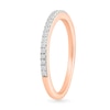 Thumbnail Image 6 of 0.95 CT. T.W. Oval-Shaped Multi-Diamond Swirl Frame Triple Row Bridal Set in 10K Rose Gold