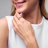 Thumbnail Image 2 of 0.05 CT. T.W. Diamond Orbit Ring in Sterling Silver