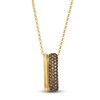 Thumbnail Image 1 of Le Vian® 0.58 CT. T.W. Chocolate Diamond® Rimmed Pendant in 14K Honey Gold™ - 19”