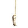 Thumbnail Image 2 of Le Vian® 0.58 CT. T.W. Chocolate Diamond® Rimmed Pendant in 14K Honey Gold™ - 19”