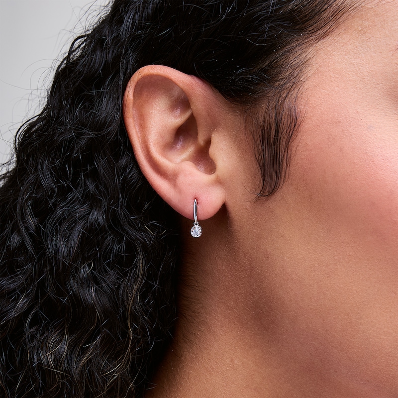 Main Image 2 of 0.19 CT. T.W. Diamond Miracle Solitaire Three Pair Earrings Set in Sterling Silver and 14K Gold Plate