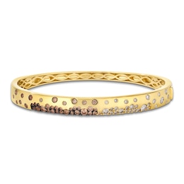 Le Vian® 1.80 CT. T.W. Chocolate Ombré® Diamond Scatter Bangle in 14K Honey Gold™ - 6.75"