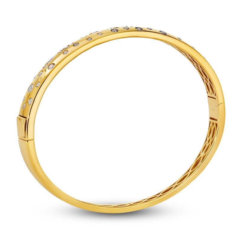 Main Image 2 of Le Vian® 1.80 CT. T.W. Chocolate Ombré® Diamond Scatter Bangle in 14K Honey Gold™ - 6.75"