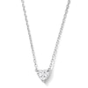 Thumbnail Image 1 of 0.50 CT. Heart-Shaped Certified Lab-Grown Diamond Solitaire Necklace in Sterling Silver (F/SI2) - 18.27”