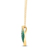 Le Vian® Emerald Ombré® and 0.05 CT. T.W. Nude Diamond™ Frame Pendant in 14K Honey Gold™ - 19”