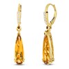Thumbnail Image 2 of Le Vian® Pear-Shaped Cinnamon Citrine® and 0.12 CT. T.W. Diamond Drop Earrings in 14K Honey Gold™