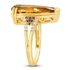 Thumbnail Image 3 of Le Vian® Pear-Shaped Cinnamon Citrine® and 0.23 CT. T.W. Diamond Split Shank Ring in 14K Honey Gold™ - Size 7