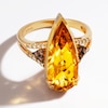 Thumbnail Image 4 of Le Vian® Pear-Shaped Cinnamon Citrine® and 0.23 CT. T.W. Diamond Split Shank Ring in 14K Honey Gold™ - Size 7