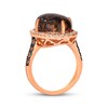 Thumbnail Image 3 of Le Vian® Oval Green Chalcedony and 0.80 CT. T.W. Diamond Frame Ring in 14K Strawberry Gold® - Size 7