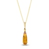 Thumbnail Image 1 of Le Vian® Pear-Shaped Cinnamon Citrine® and 0.065 CT. T.W. Diamond Drop Pendant in 14K Honey Gold™ - 19”