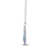 Thumbnail Image 2 of Le Vian® Blue Topaz, Tanzanite, Blue Zircon and 0.29 CT. T.W. Nude Diamond™ Drop Pendant in 14K Vanilla Gold® - 19”