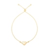 Thumbnail Image 1 of Puff Heart Bolo Bracelet in 14K Gold - 9.0"
