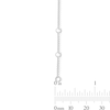 Thumbnail Image 3 of 0.25 CT. T.W. Certified Lab-Grown Diamond Double Heart Station Bracelet in Sterling Silver (I/I1) - 7.25”
