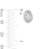 Thumbnail Image 3 of 0.50 CT. T.W. Certified Lab-Created Diamond Oval Knot Stud Earrings in Sterling Silver (I/I1)