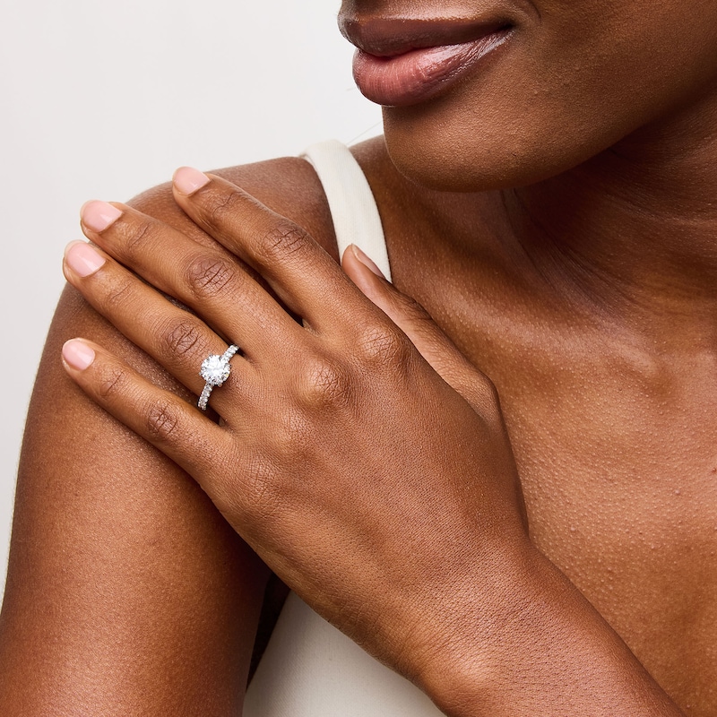 Main Image 2 of Vera Wang Love Collection 2.70 CT. T.W. Certified Lab-Grown Diamond Engagement Ring in Platinum (F/VS2)