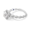 Thumbnail Image 4 of Vera Wang Love Collection 1.60 CT. T.W. Oval Certified Lab-Grown Diamond Frame Twist Engagement Ring in Platinum