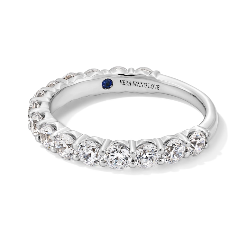 Main Image 4 of Vera Wang Love Collection 1.40 CT. T.W. Certified Lab-Grown Diamond Band in 14K White Gold (F/VS2)