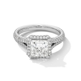 Vera Wang Love Collection 2.70 CT. T.W. Princess-Cut Certified Lab-Grown Diamond Engagement Ring in Platinum (F/VS2)