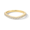 Thumbnail Image 1 of Vera Wang Love Collection 0.25 CT. T.W. Certified Lab-Grown Diamond Contour Band in 14K Gold (F/VS2)