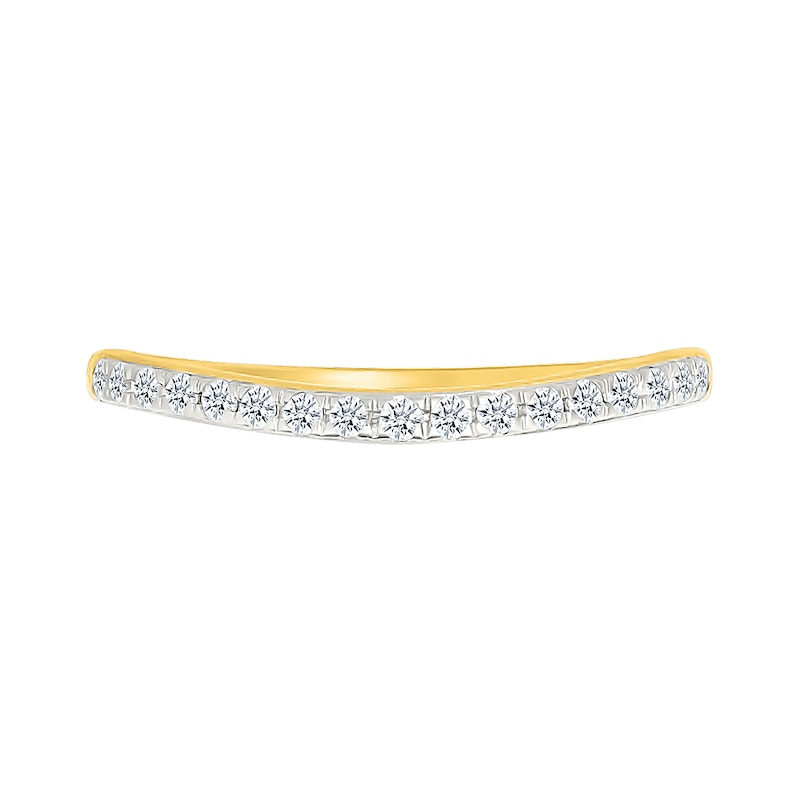 Main Image 5 of 0.95 CT. T.W. Marquise-Shaped Multi-Diamond Frame Collar Split Shank Bridal Set in 10K Gold