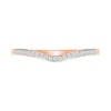 Thumbnail Image 5 of 0.95 CT. T.W. Multi-Diamond Double Frame Multi-Row Split Shank Bridal Set in 10K Rose Gold