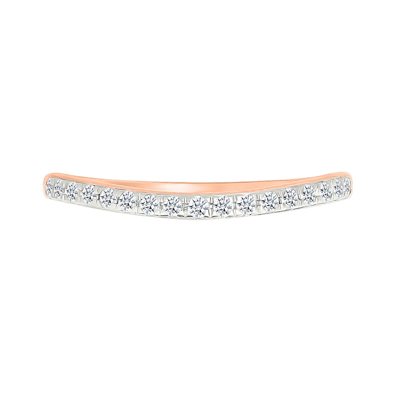 Main Image 5 of 0.95 CT. T.W. Marquise-Shaped Multi-Diamond Frame Collar Split Shank Bridal Set in 10K Rose Gold