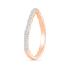 Thumbnail Image 6 of 0.95 CT. T.W. Marquise-Shaped Multi-Diamond Frame Collar Split Shank Bridal Set in 10K Rose Gold