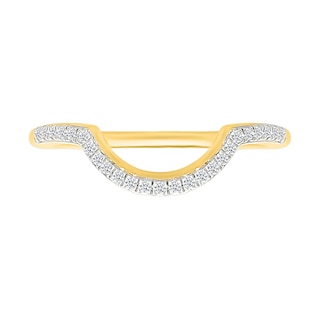 0.95 CT. T.W. Pear-Shaped Multi-Diamond Swirl Frame Triple Row Bridal Set in 10K Gold