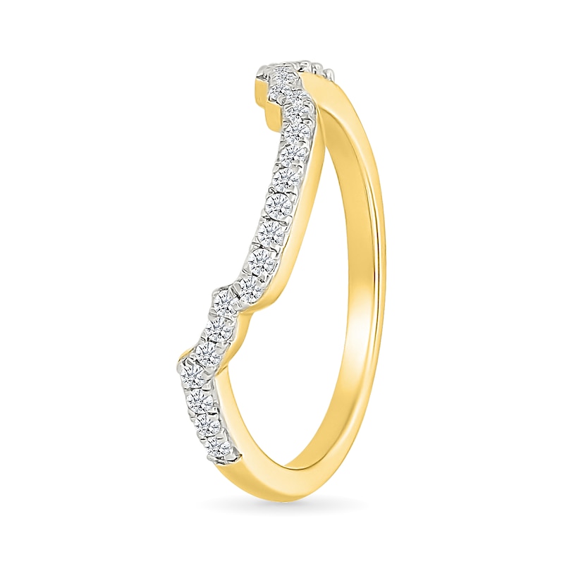 Main Image 6 of 0.95 CT. T.W. Cushion-Shaped Multi-Diamond Frame Collar Bridal Set in 10K Gold
