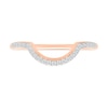 0.95 CT. T.W. Pear-Shaped Multi-Diamond Swirl Frame Triple Row Bridal Set in 10K Rose Gold