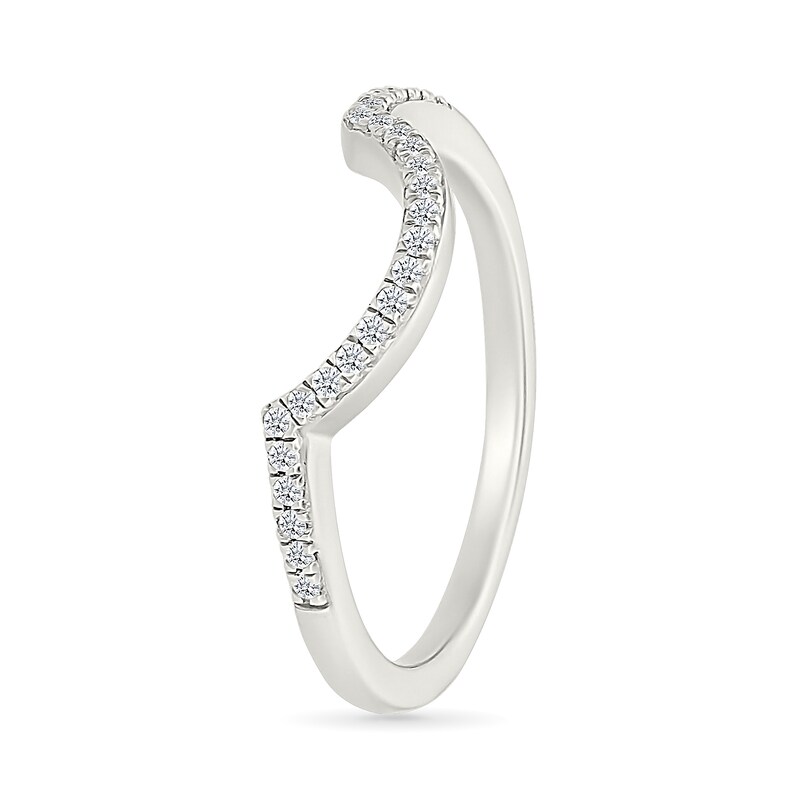 Main Image 6 of 0.95 CT. T.W. Pear-Shaped Multi-Diamond Swirl Frame Triple Row Bridal Set in 10K White Gold