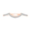 Thumbnail Image 5 of 0.95 CT. T.W. Pear-Shaped Multi-Diamond Frame Multi-Row Bridal Set in 10K Rose Gold