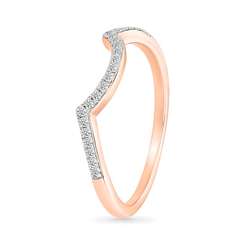 Main Image 6 of 0.95 CT. T.W. Pear-Shaped Multi-Diamond Frame Multi-Row Bridal Set in 10K Rose Gold