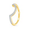 Thumbnail Image 6 of 0.95 CT. T.W. Pear-Shaped Multi-Diamond Sunburst Frame Bridal Set in 10K Gold