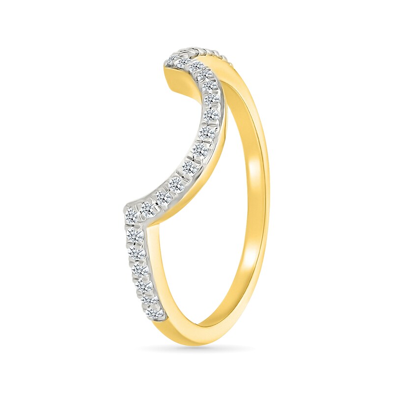 Main Image 6 of 0.95 CT. T.W. Pear-Shaped Multi-Diamond Sunburst Frame Bridal Set in 10K Gold