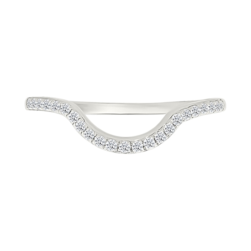 Main Image 5 of 0.95 CT. T.W. Pear-Shaped Multi-Diamond Double Frame Double Row Bypass Shank Bridal Set in 10K White Gold