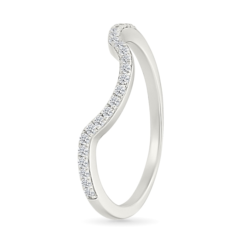 Main Image 6 of 0.95 CT. T.W. Pear-Shaped Multi-Diamond Double Frame Double Row Bypass Shank Bridal Set in 10K White Gold