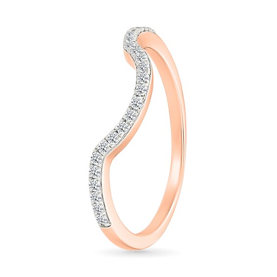 0.95 CT. T.W. Pear-Shaped Multi-Diamond Double Frame Double Row Bypass Shank Bridal Set in 10K Rose Gold
