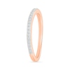 Thumbnail Image 6 of 1.23 CT. T.W. Oval-Shaped Multi-Diamond Swirl Frame Triple Row Bridal Set in 10K Rose Gold
