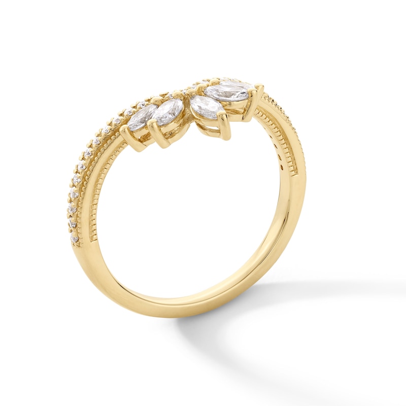 Main Image 3 of Emmy London 0.50 CT. T.W. Marquise-Cut Certified Lab-Grown Diamond Contour Anniversary Band in 18K Gold (F/VS2)