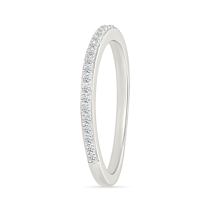 Main Image 6 of 1.23 CT. T.W. Oval-Shaped Multi-Diamond Swirl Frame Triple Row Bridal Set in 10K White Gold