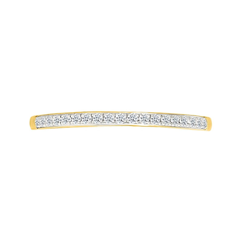 Main Image 5 of 1.23 CT. T.W. Oval-Shaped Multi-Diamond Swirl Frame Triple Row Bridal Set in 10K Gold