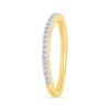 Thumbnail Image 6 of 1.23 CT. T.W. Oval-Shaped Multi-Diamond Swirl Frame Triple Row Bridal Set in 10K Gold