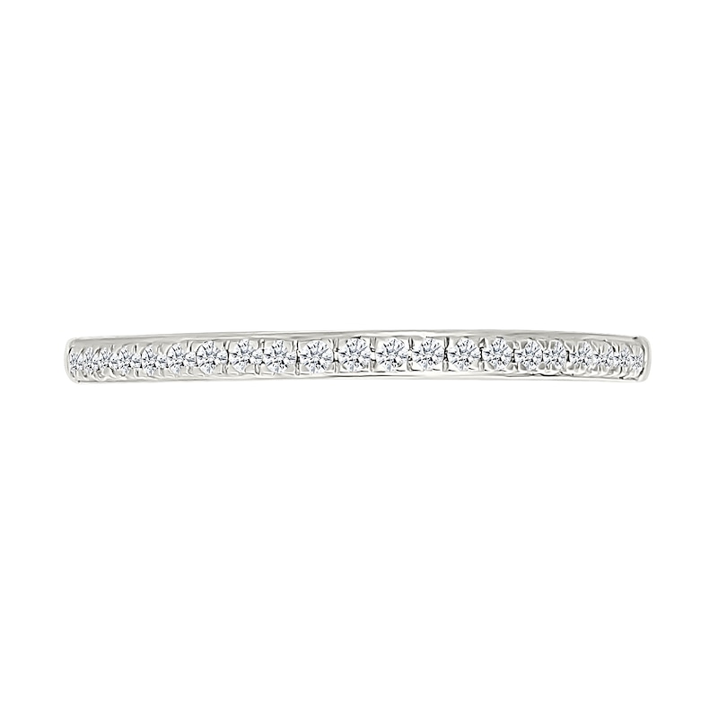 Main Image 5 of 1.23 CT. T.W. Oval-Shaped Multi-Diamond Triple Frame Double Row Shank Bridal Set in 10K White Gold
