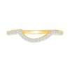 0.95 CT. T.W. Pear-Shaped Multi-Diamond Double Frame Bypass Multi-Row Split Shank Bridal Set in 10K Gold